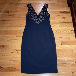 Black Halo Navy Dress Size 4